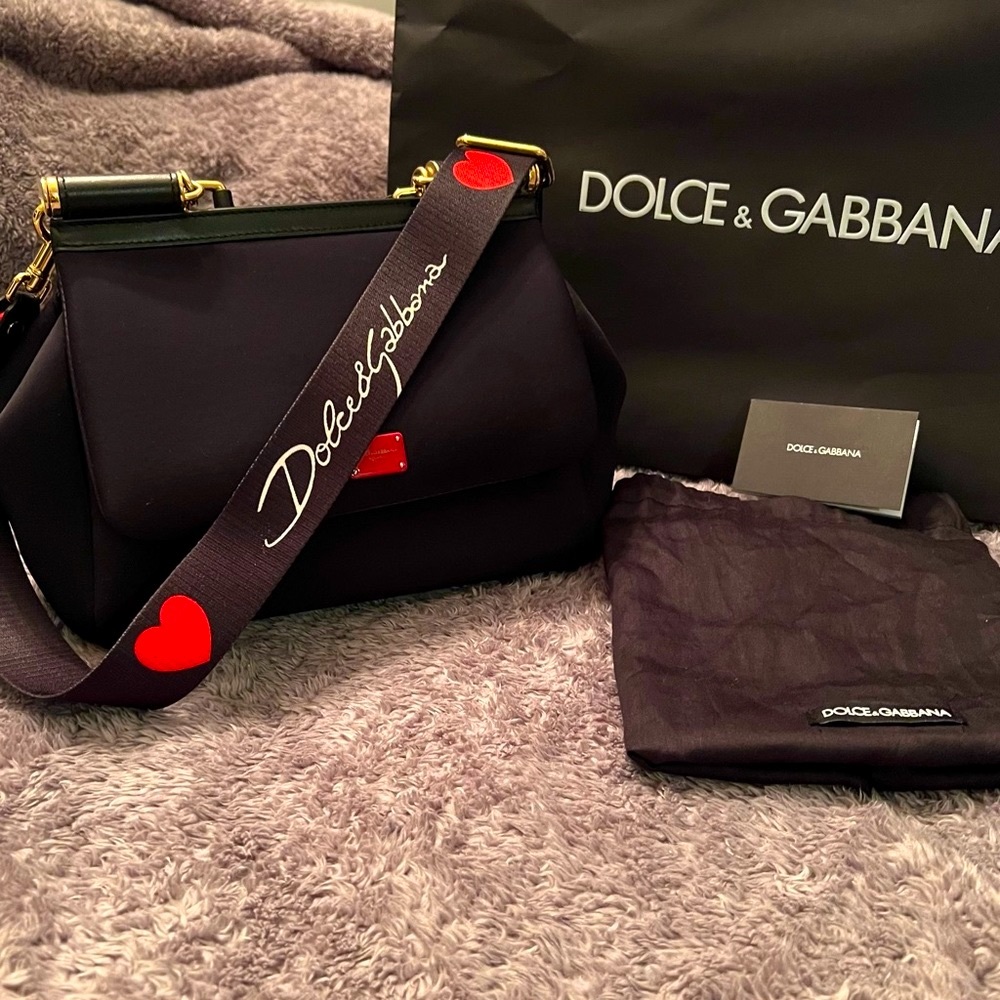 Dolce & Gabbana  bag Sicily leather satchel. 100% Authentic‼️